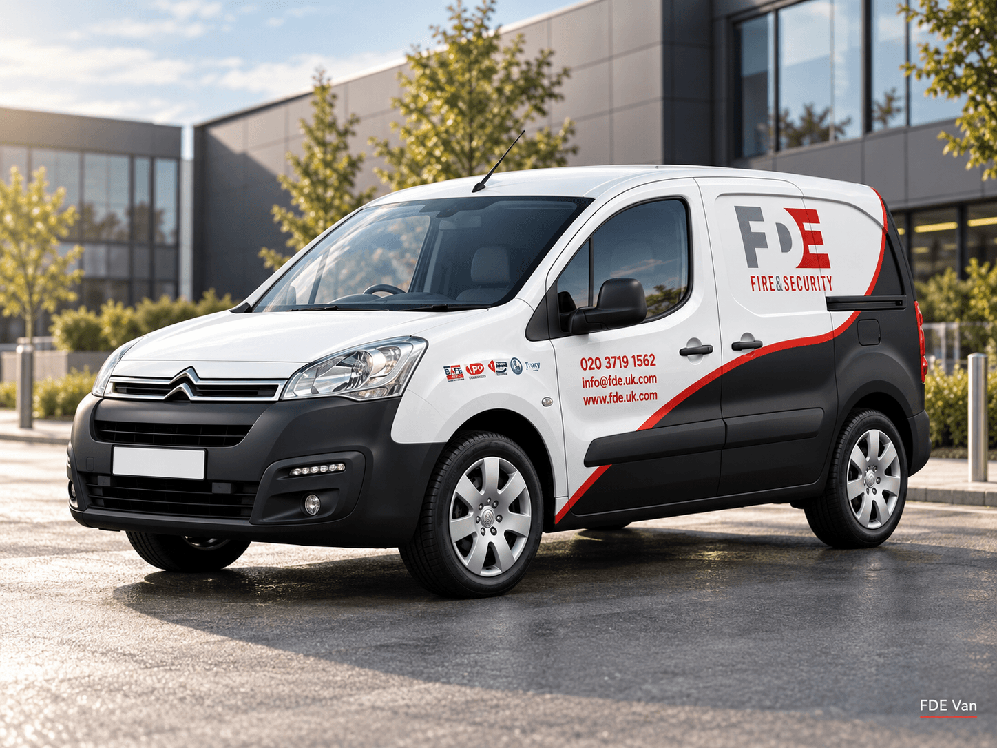 FDE branded service vehicle