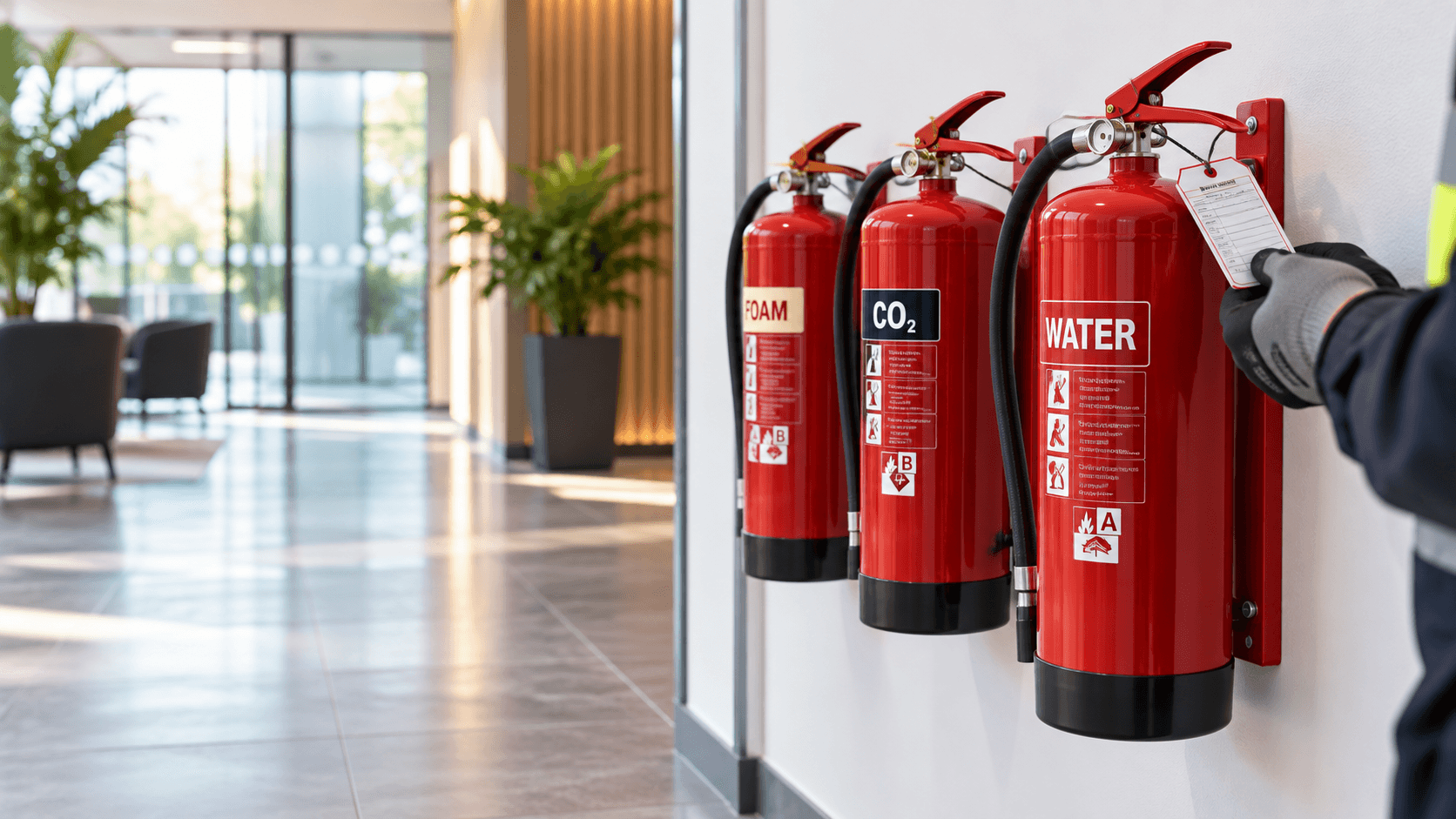 Portable fire extinguishers